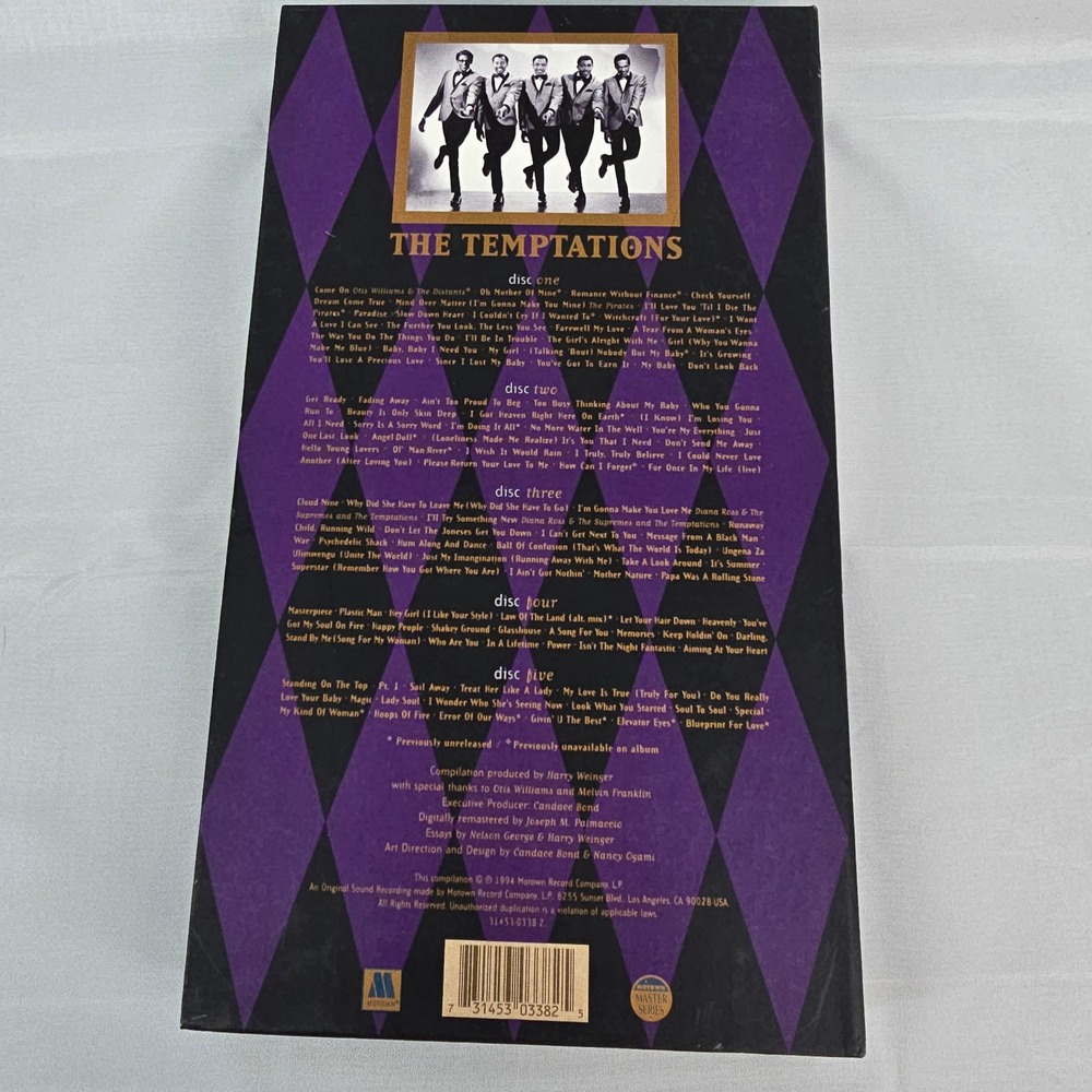 The Temptations Emperors of Soul 5-CD Box Set Motown 1994 Anthology 100 Tracks - Picture 7 of 10